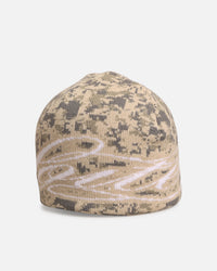 Loiter Skull Knit Beanie Digi Camo