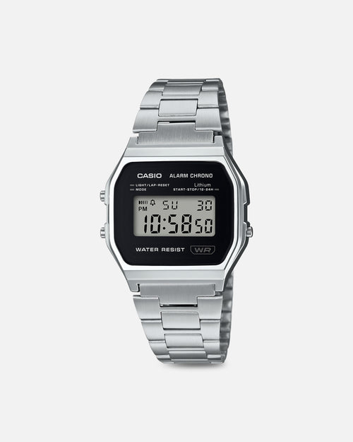 Casio A158WEA-1D64 Watch Silver/Black