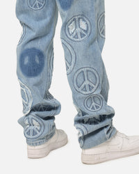 MNML V723 Peace By Peace Denim Jeans Blue
