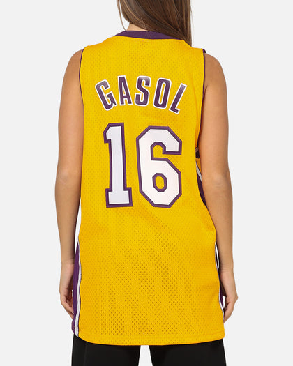 Mitchell & Ness Los Angeles Lakers Pau Gasol 09-10 Swingman Jersey Light Gold