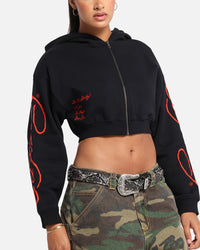 Ed Hardy Women's Love Kills Slowly Hoodie Black