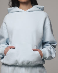 American Thrift Women's Classic Hoodie Light Blue
