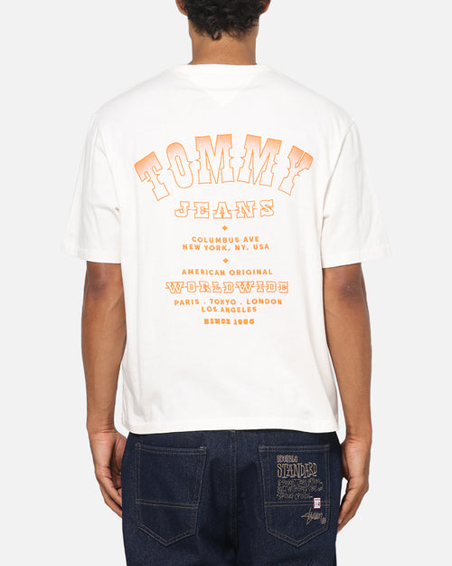 Tommy Jeans Arch Western Backprint T-Shirt Ancient White