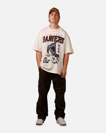 Culture Kings New York Rangers Vintage T-Shirt Off White