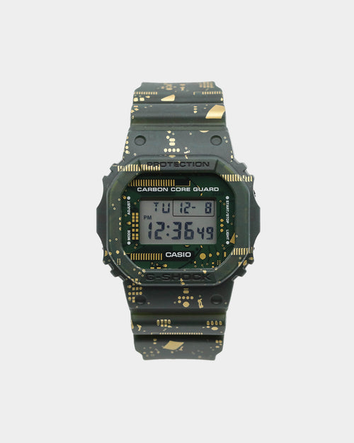 G-SHOCK Men's DWE-5600CC Circuit Board Camo Digital Watch Box Set Camo