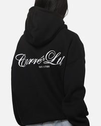 Carre Mini Script Hoodie Black