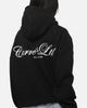 Carre Mini Script Hoodie Black