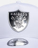 New Era Las Vegas Raiders 'White Silver' 9FORTY A-Frame Snapback White/Silver