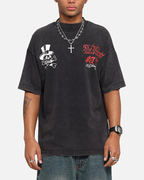 Ed Hardy Love Kills Oversized T-Shirt Black
