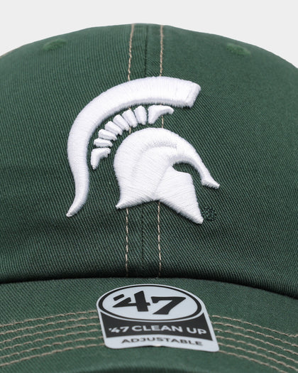 47 Brand Michigan State Spartans Trawler '47 Clean Up Strapback Dark Green