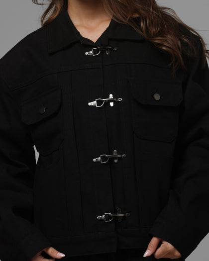 Loiter Hybrid Denim Jacket Black