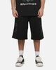 Saint Morta Marked Baggy Sweat Shorts Off Black