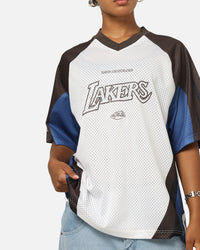 Mitchell & Ness Los Angeles Lakers Warehouse Rave Jersey White/Brown