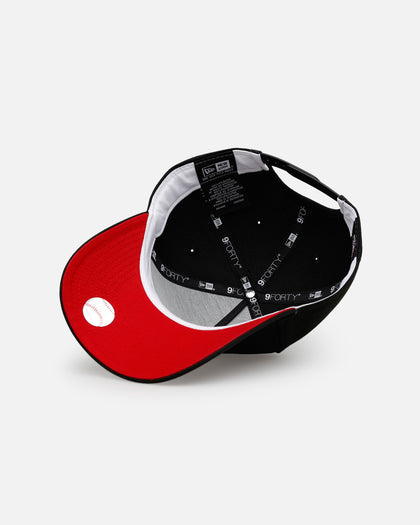 New Era Atlanta Braves 'Easy Black And Scarlet' 9FORTY A-Frame Snapback Black/Scarlet