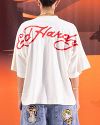 Ed Hardy Devil T-Shirt Off White