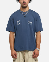 Carre Script T-Shirt Navy