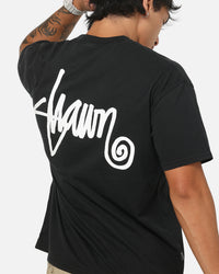 S Double Shawn Script T-Shirt Black