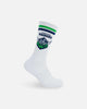 Foot-ies Canberra Raiders Crew Socks 2 Pack Green/White