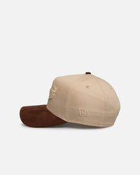 New Era Los Angeles Lakers 'Oat Walnut Suede' 9FORTY A-Frame Snapback Brown