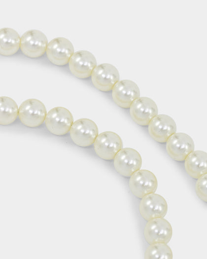 Saint Morta Cupids Pearl Necklace White Gold