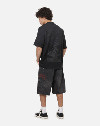 Saint Morta Spirits Boxy T-Shirt Washed Black