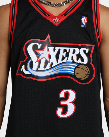 Mitchell & Ness Philadelphia 76ers Allen Iverson #3 '97-'98 Swingman Road Jersey Black