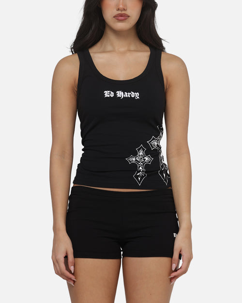 Ed Hardy Women's Crossed Tank Black