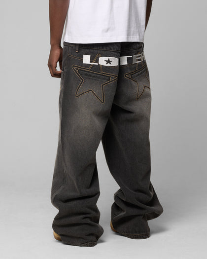 Loiter Star Layered Jeans Vintage Black