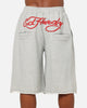 Ed Hardy Baggy Fleece Shorts Grey Marle