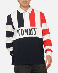 Tommy Jeans Relaxed Archive Rugby Shirt Navy
