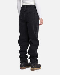 XXIII Women's Straight Leg Jeans Washed Black