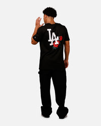New Era Los Angeles Dodgers Rose T-Shirt Black/Red