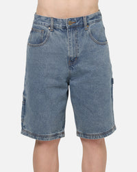 Carre Carpenter Jorts Mid Blue Wash