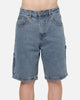 Carre Carpenter Jorts Mid Blue Wash