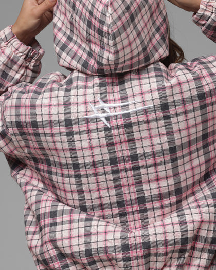 Loiter Racer Work Jacket Pink Plaid