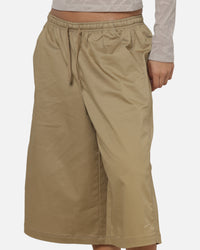 Nike Women's Sportswear Oversized Mid-Rise Parachute Shorts Beige