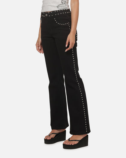 Ed Hardy Women's Studded Jeans Black