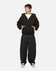 American Thrift Leisure Quarter Zip Hoodie Black