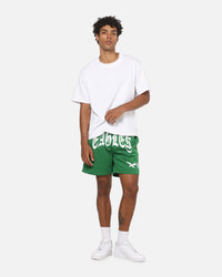 Mitchell & Ness Philadelphia Eagles Arch Script Shorts Green