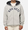 Vouseti Varsity Zip Hoodie Grey Marle