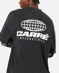 Carre Worldwide Layered Long Sleeve T-Shirt Black/Snow Camo