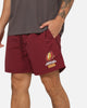 Mitchell & Ness Queensland Maroons Nylon Sport Shorts Maroon
