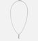 Guess Mainline True Spirit Crystal Tag Necklace Silver