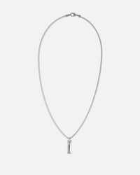 Guess Mainline True Spirit Crystal Tag Necklace Silver