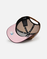 New Era San Francisco 49ers 'Rustic Rose' 9FORTY A-Frame Trucker Snapback Wheat