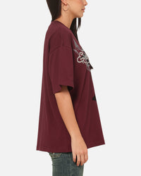 Ed Hardy Trinity Rhinestone T-Shirt Plum