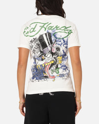 Ed Hardy Wolf Vintage T-Shirt Off White
