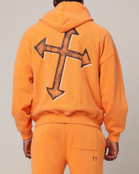 Saint Morta SSIX Vintage Hoodie Orange