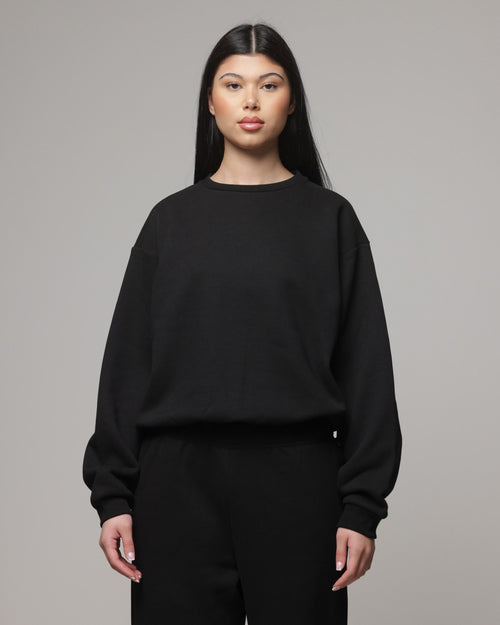 American Thrift Women's Classic Crewneck Black