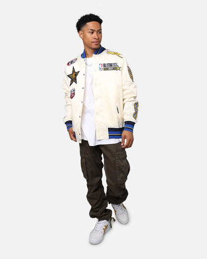 Pro Standard NBA All Star Game 2024 Satin Jacket Eggshell/Midnight Navy